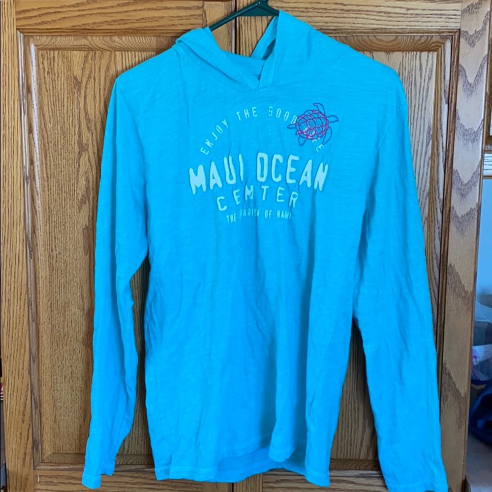Women's Blue Long Sleeve Tee